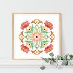 Botanical Mandala Bali - PASSION - Limited Edition Gyclée Hand-Finished Print