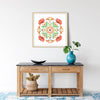 Botanical Mandala Bali - PASSION - Limited Edition Gyclée Hand-Finished Print