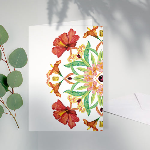 Botanical Mandala A6 Greeting Cards Mix - Passion - Pack of 6