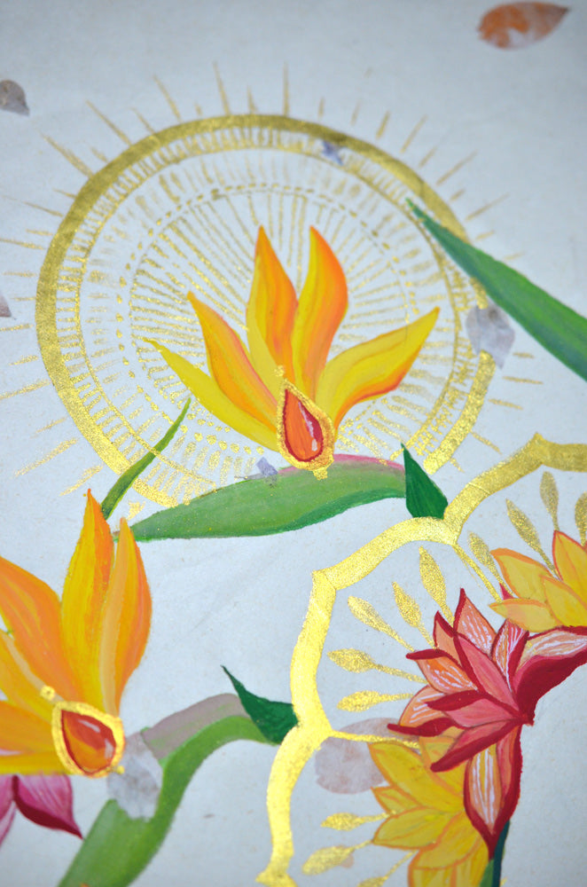 RADIANCE - botanical woman original art